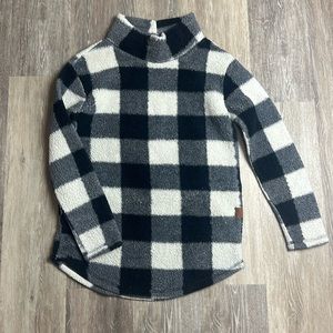 Black and white soft sweater